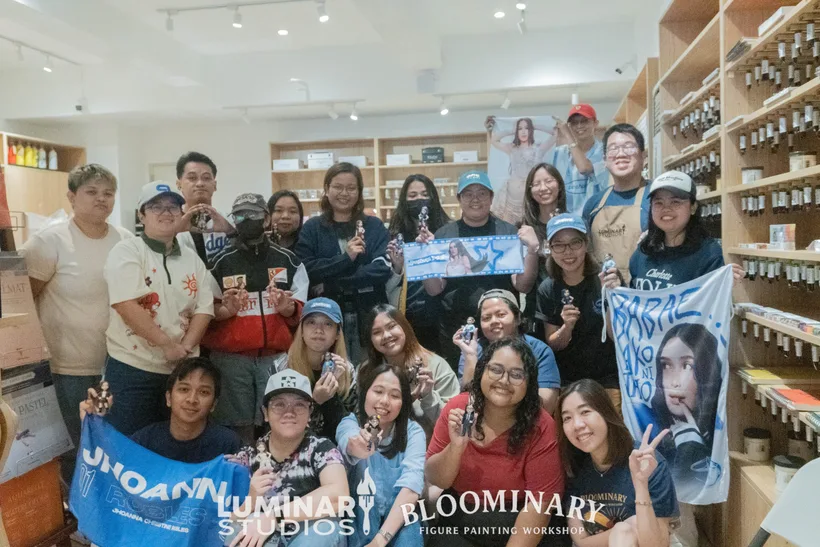 TINta morning workshop group with painted BINI Jhoanna 3D resin figurines
