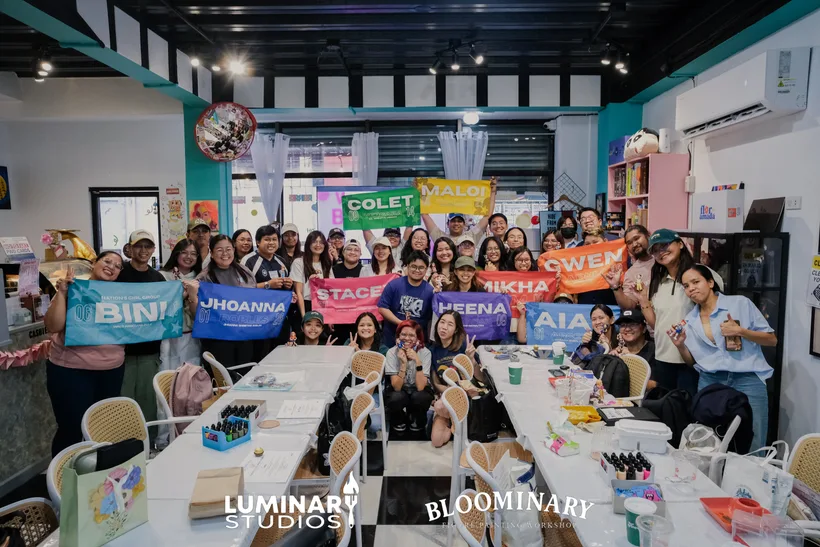 First OT8 workshop at Kureyon showing complete BINI member custom figurines